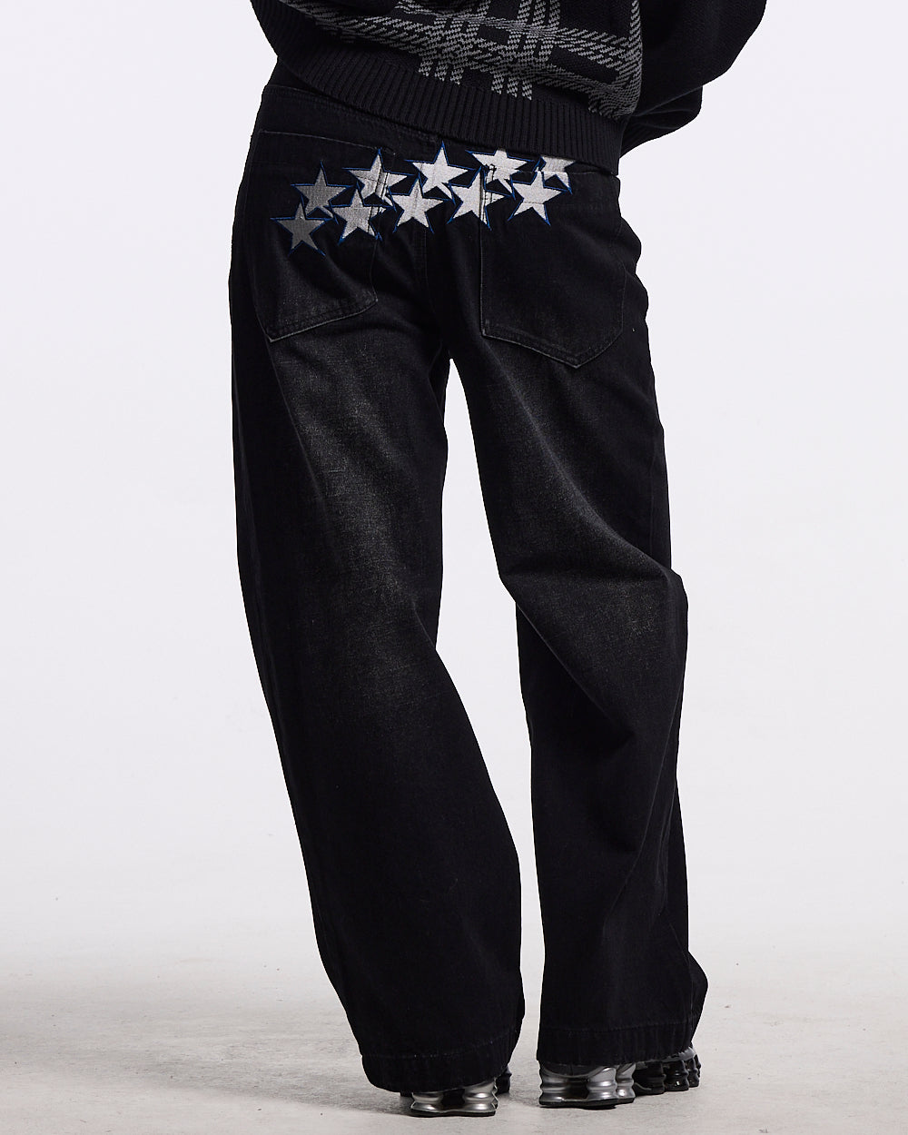 STARS V2 PANTS BLACK DENIM WASH
