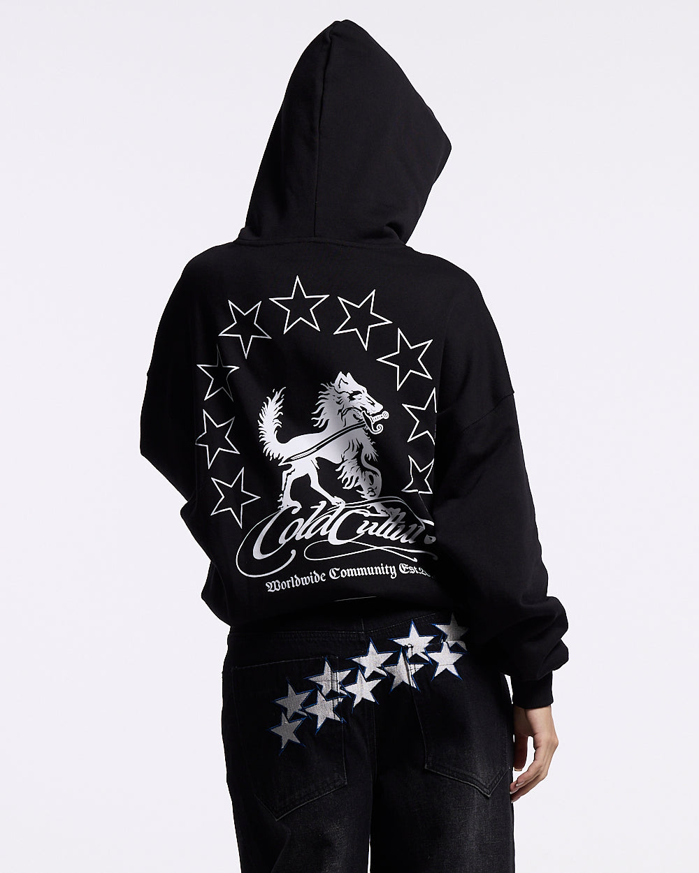 WOLFY HOODIE BLACK