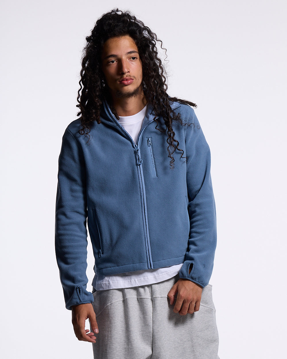 SHADOW FLEECE LIGHT BLUE