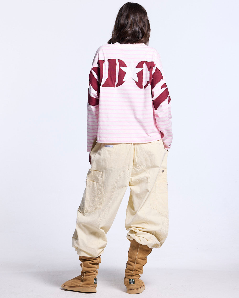 SOLID CARGO PANTS WHITE