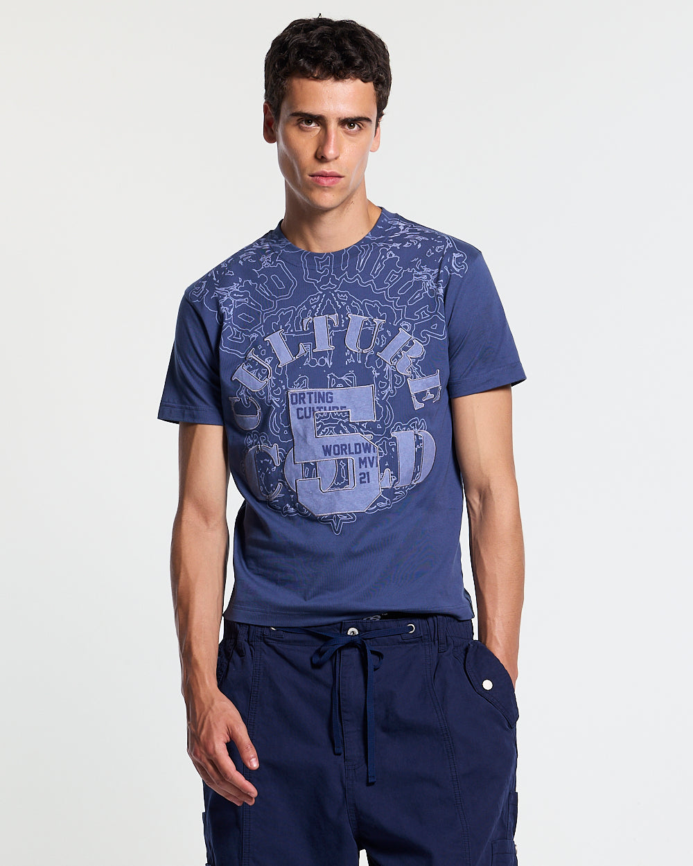LOOPING TEE BLUE