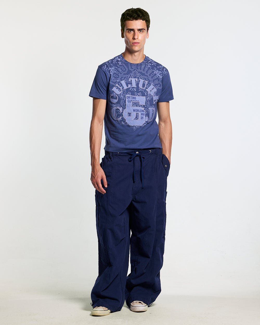 LOOPING TEE BLUE
