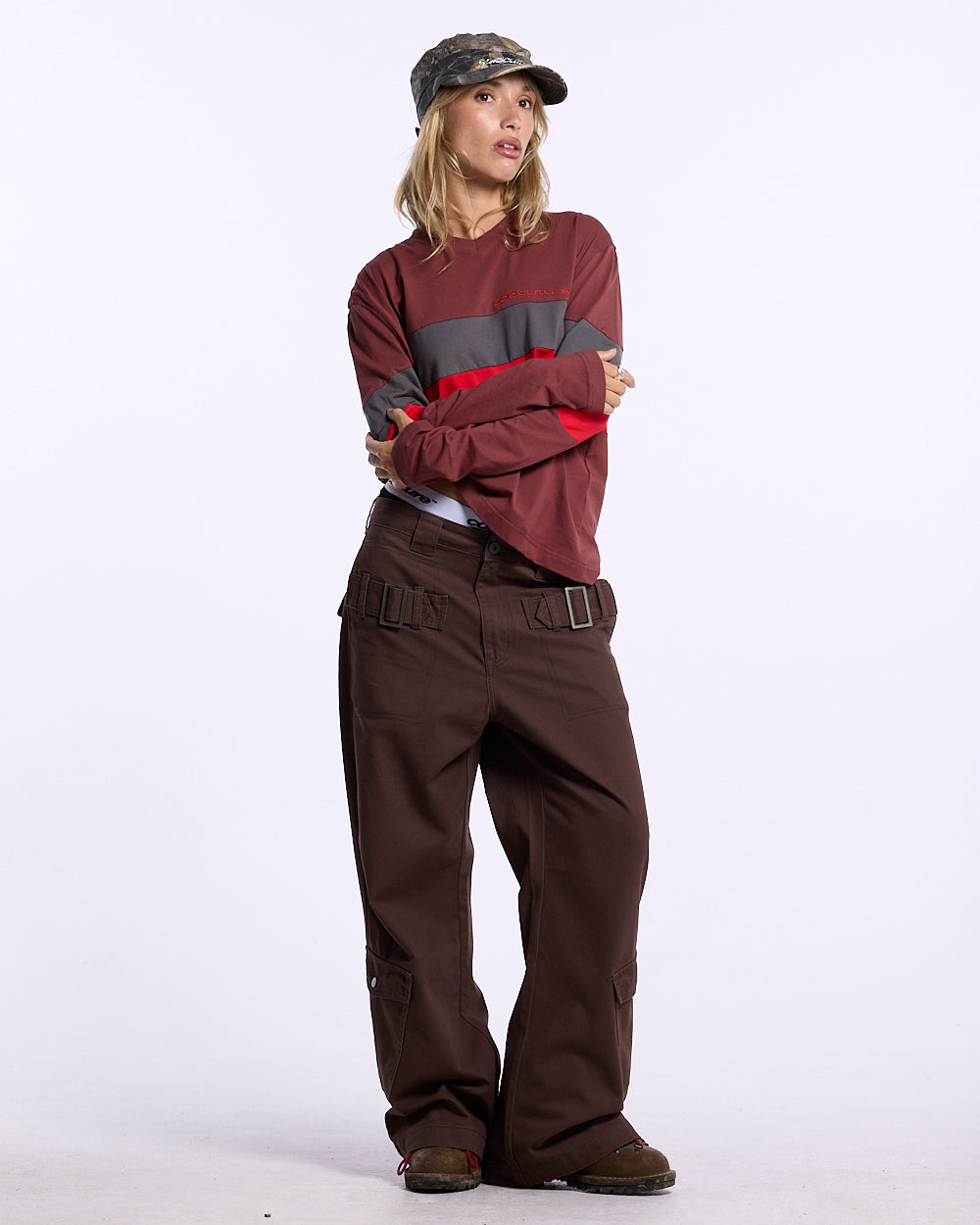 INTERSTATE LONGSLEEVE BURGUNDY - Cold Culture #woman