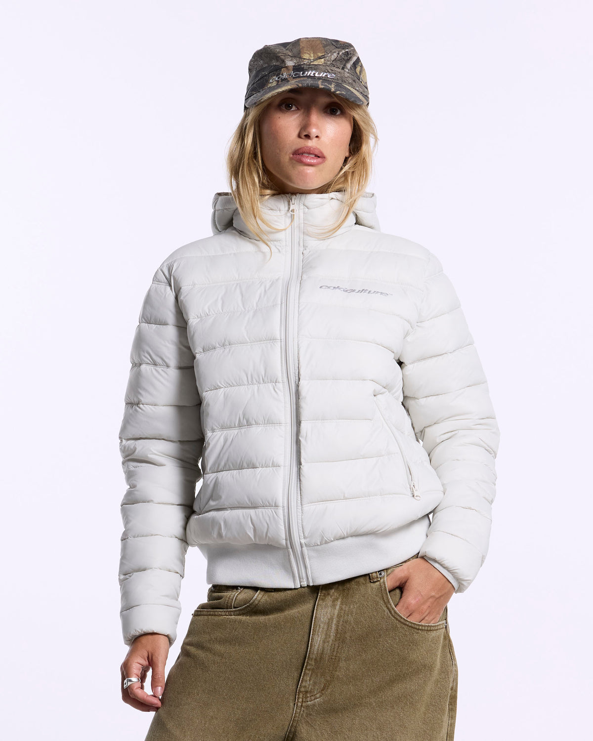 WHEEL PUFFER WHITE - Cold Culture #woman