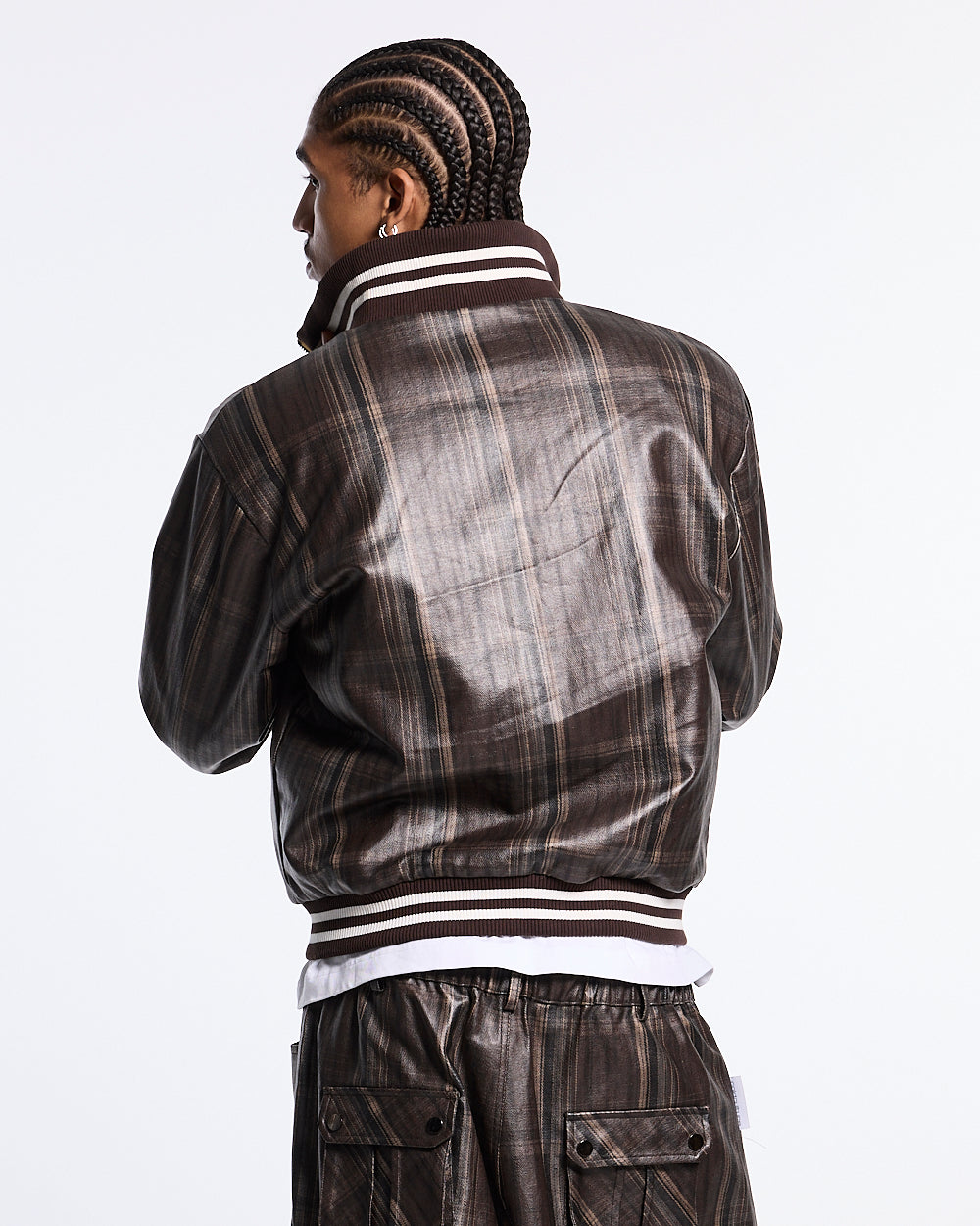 CLUB ZIP UP BROWN