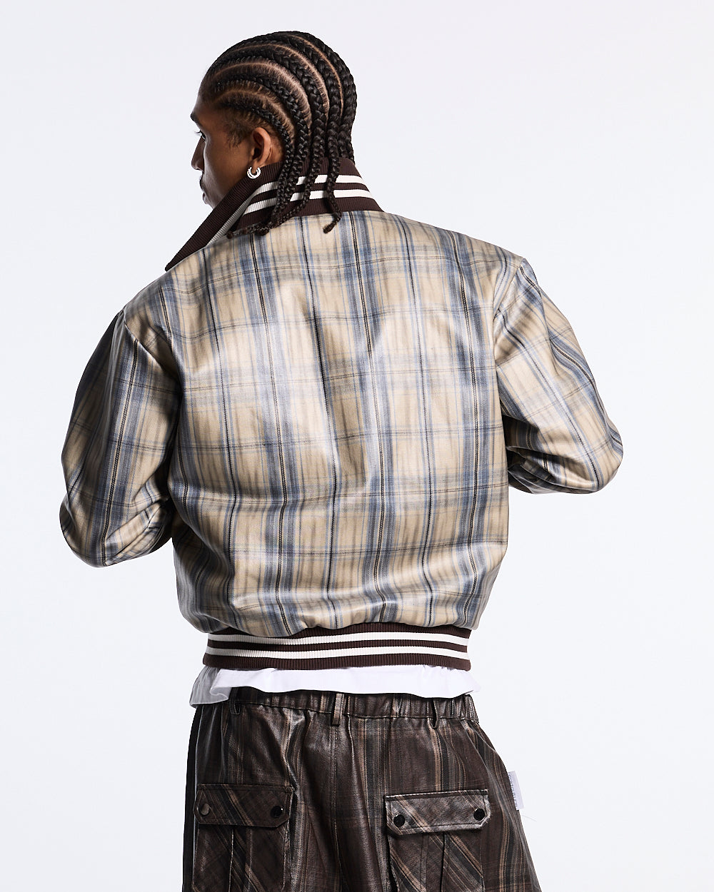 CLUB ZIP UP BROWN