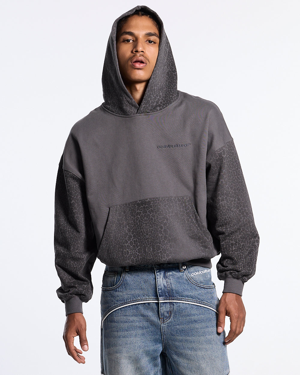 STRIPE HOODIE GREY