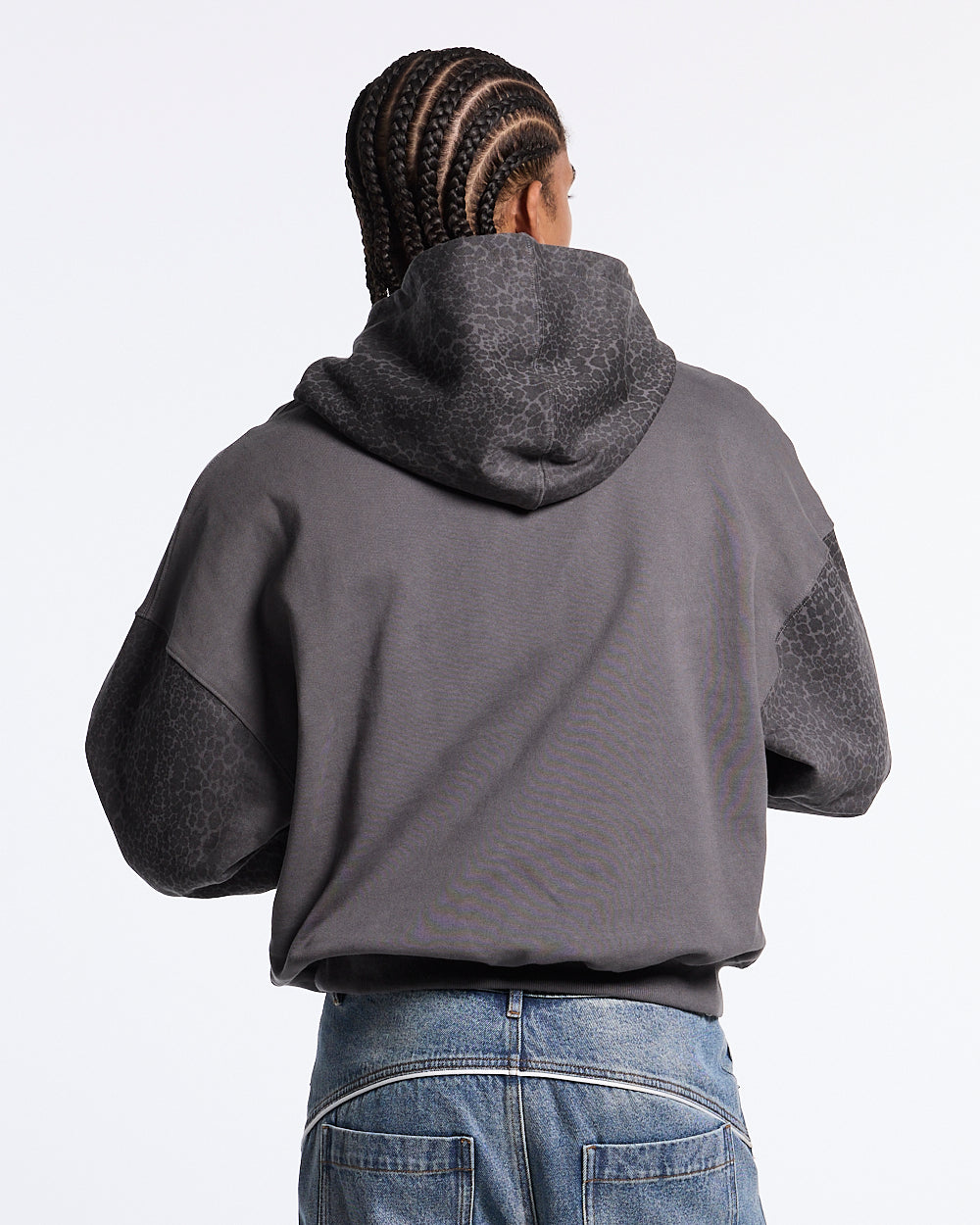 STRIPE HOODIE GREY