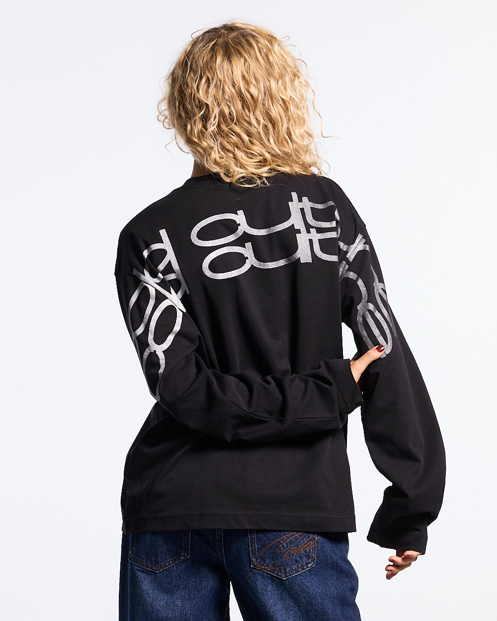 SKID CURVED LONGSLEEVE BLACK