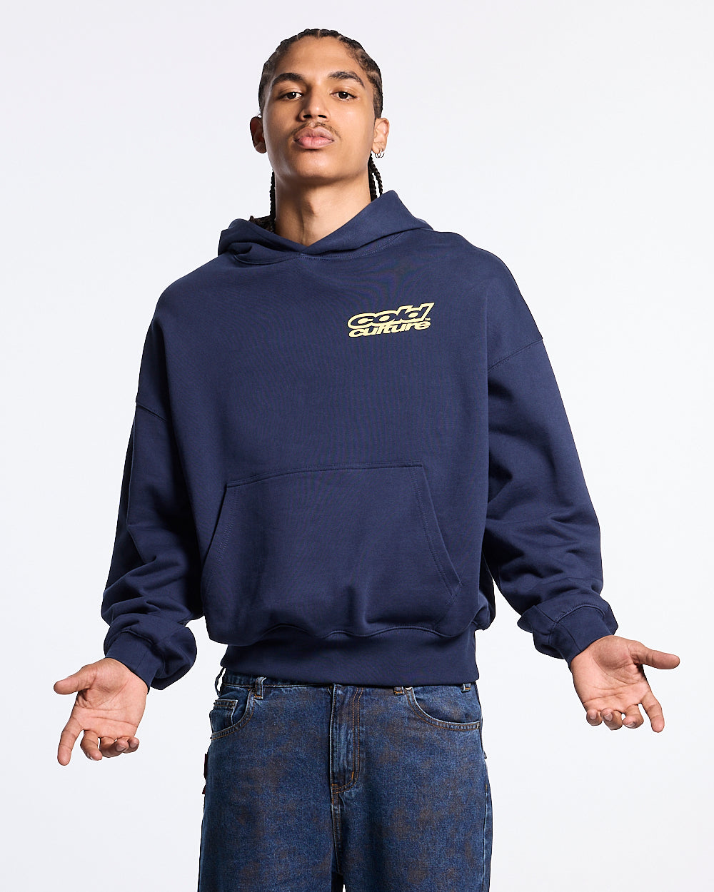 NECESSARY HOODIE NAVY