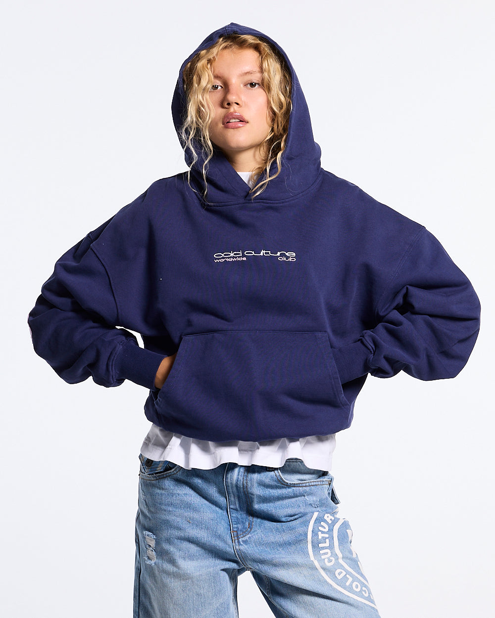 OVERTAKE HOODIE NAVY