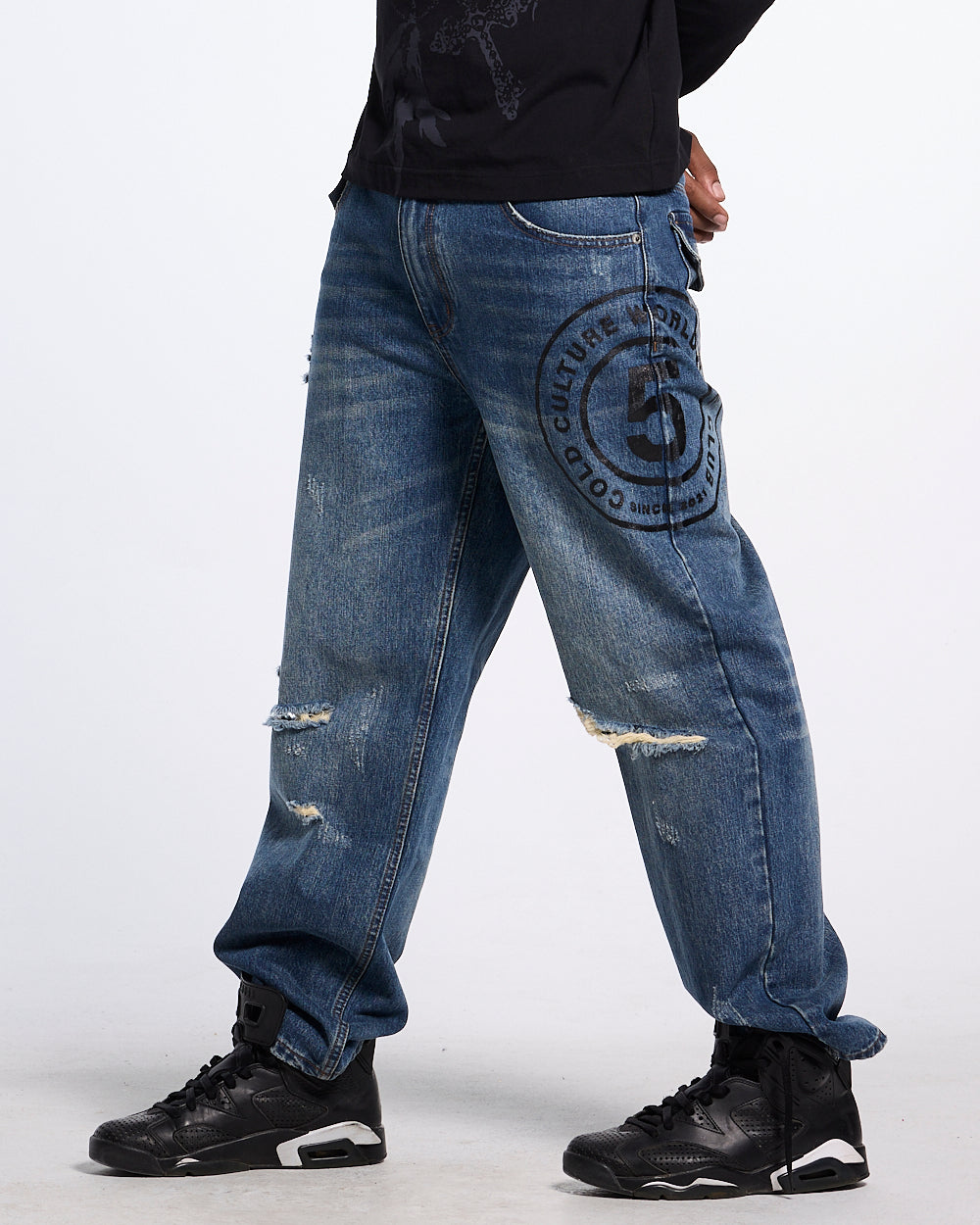 GRUNGE V1 PANTS DARK BLUE