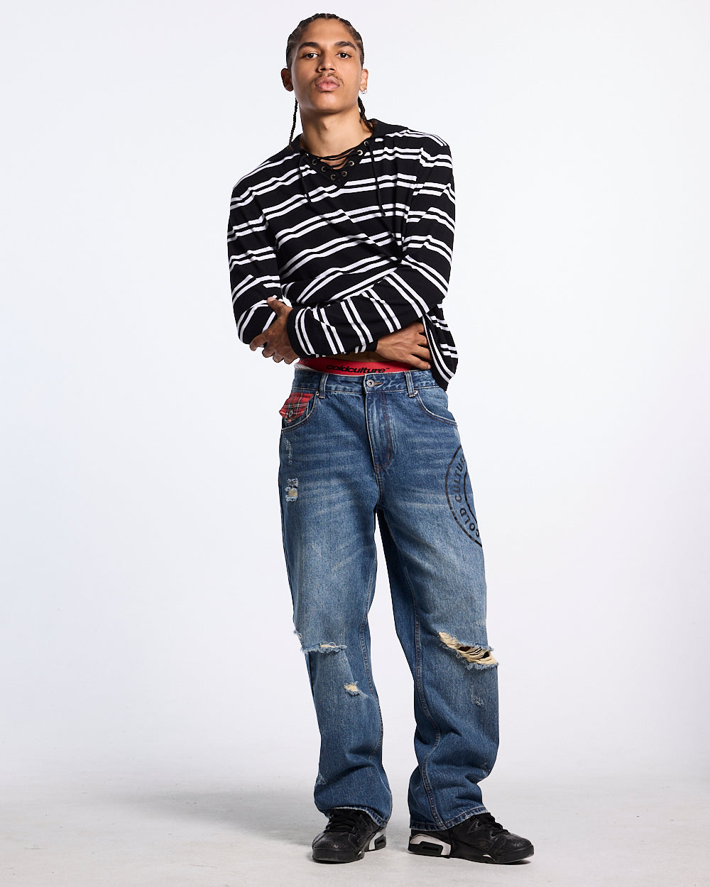 GRUNGE V1 PANTS DARK BLUE