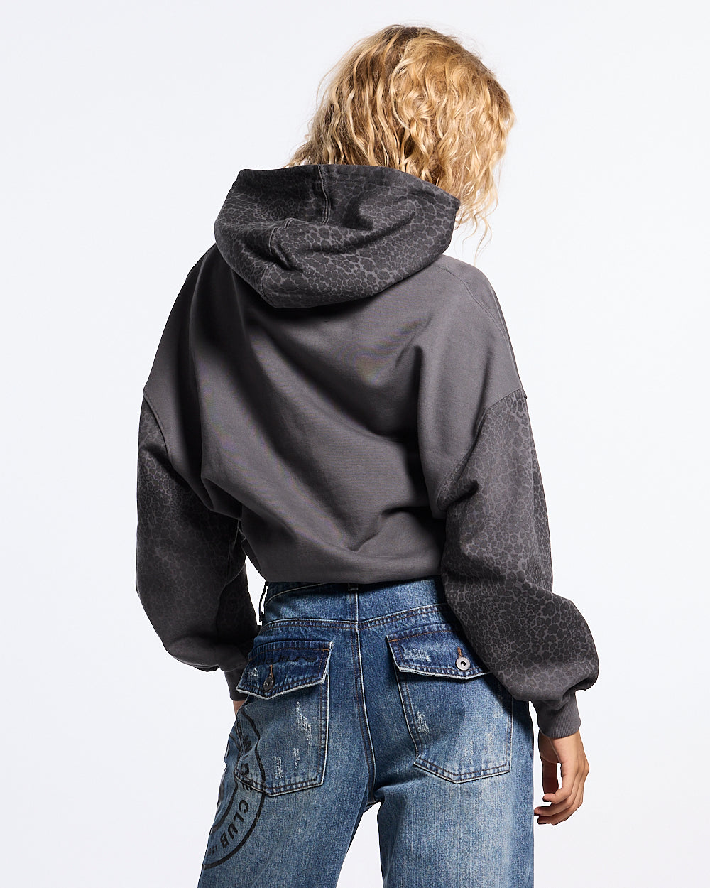 STRIPE HOODIE GREY