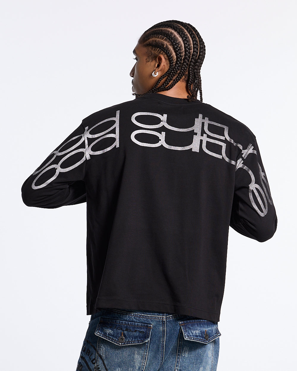SKID CURVED LONGSLEEVE BLACK