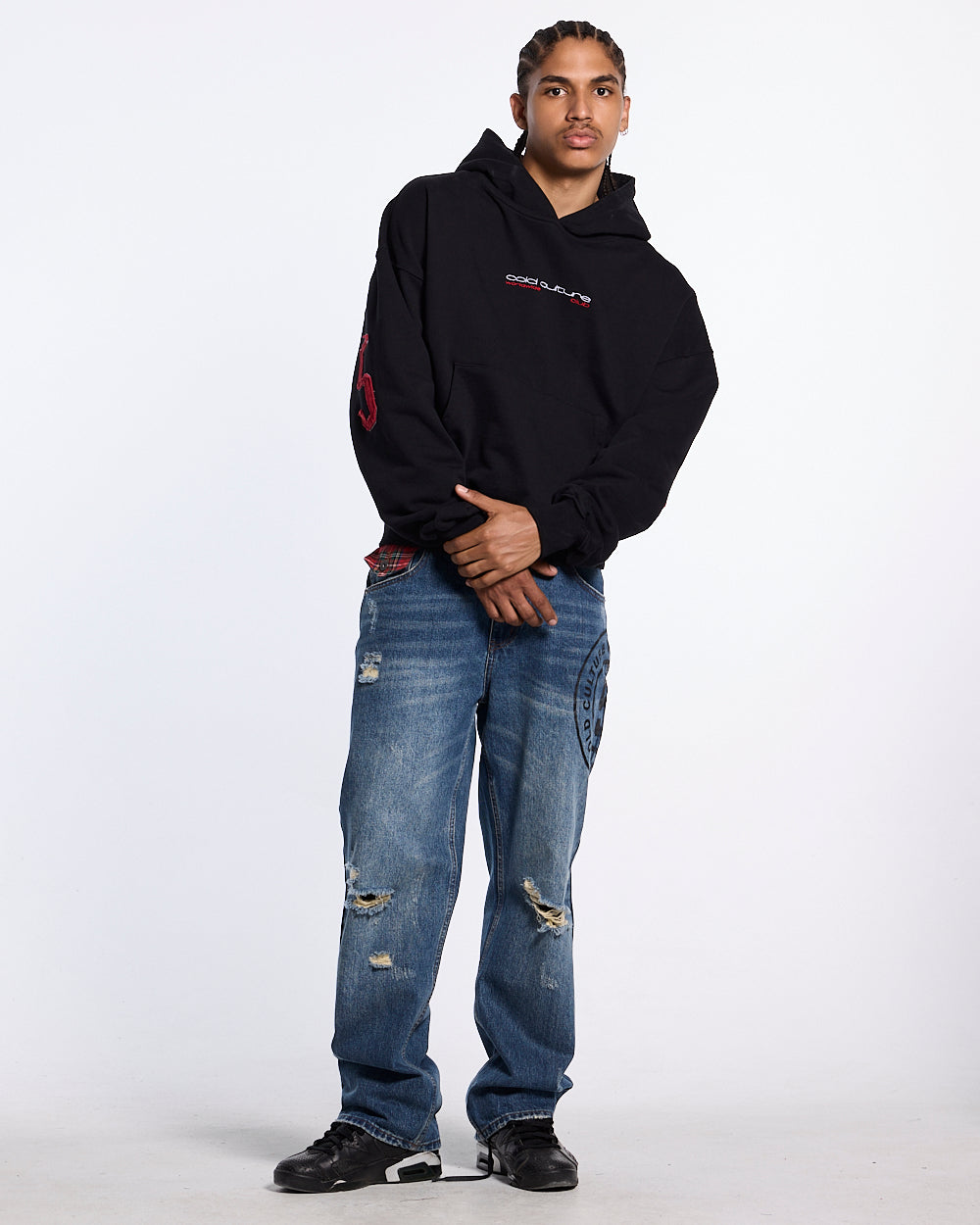 OVERTAKE HOODIE BLACK