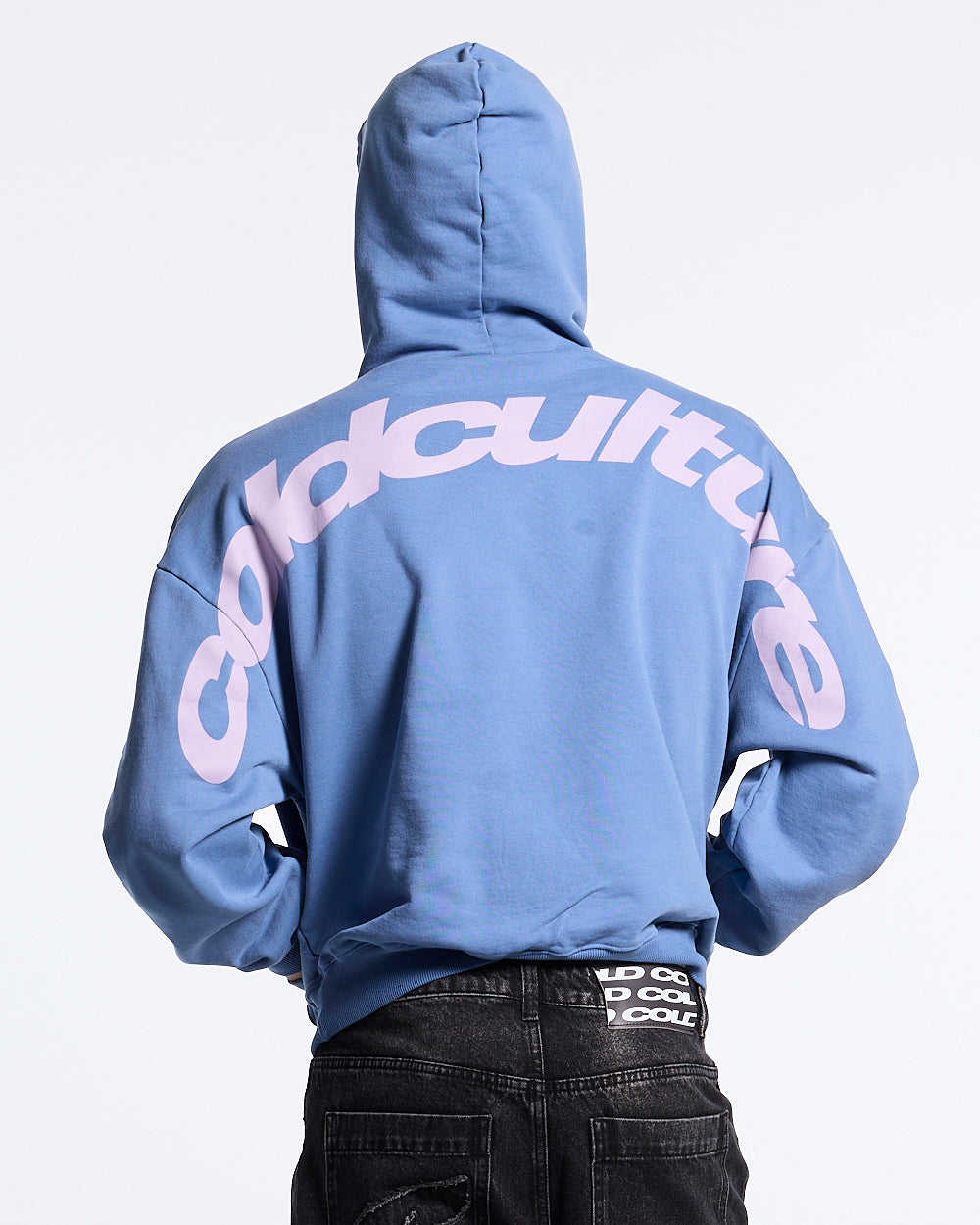 CURVED HOODIE NEW BLUE