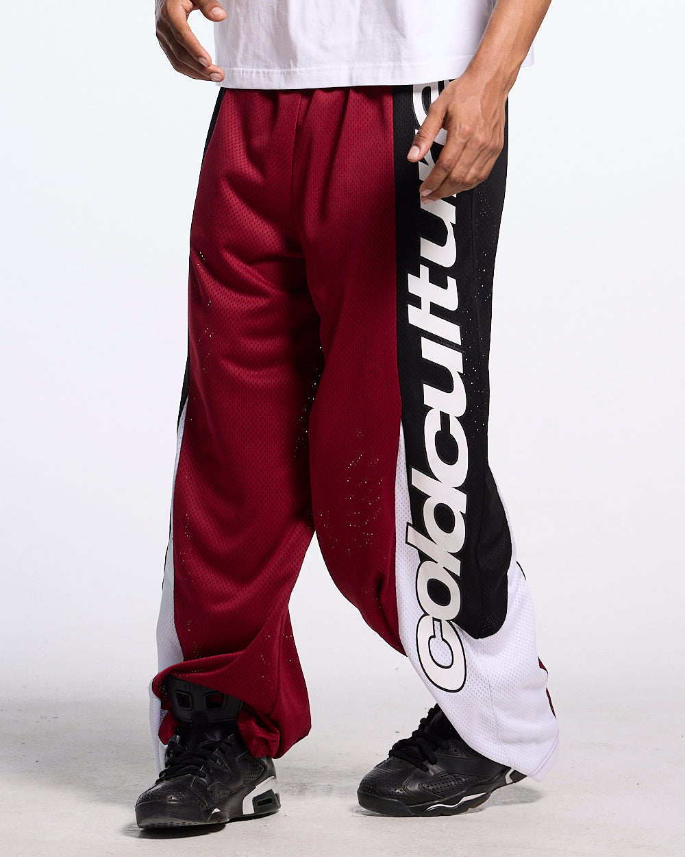 DECALS PANTS BURGUNDY