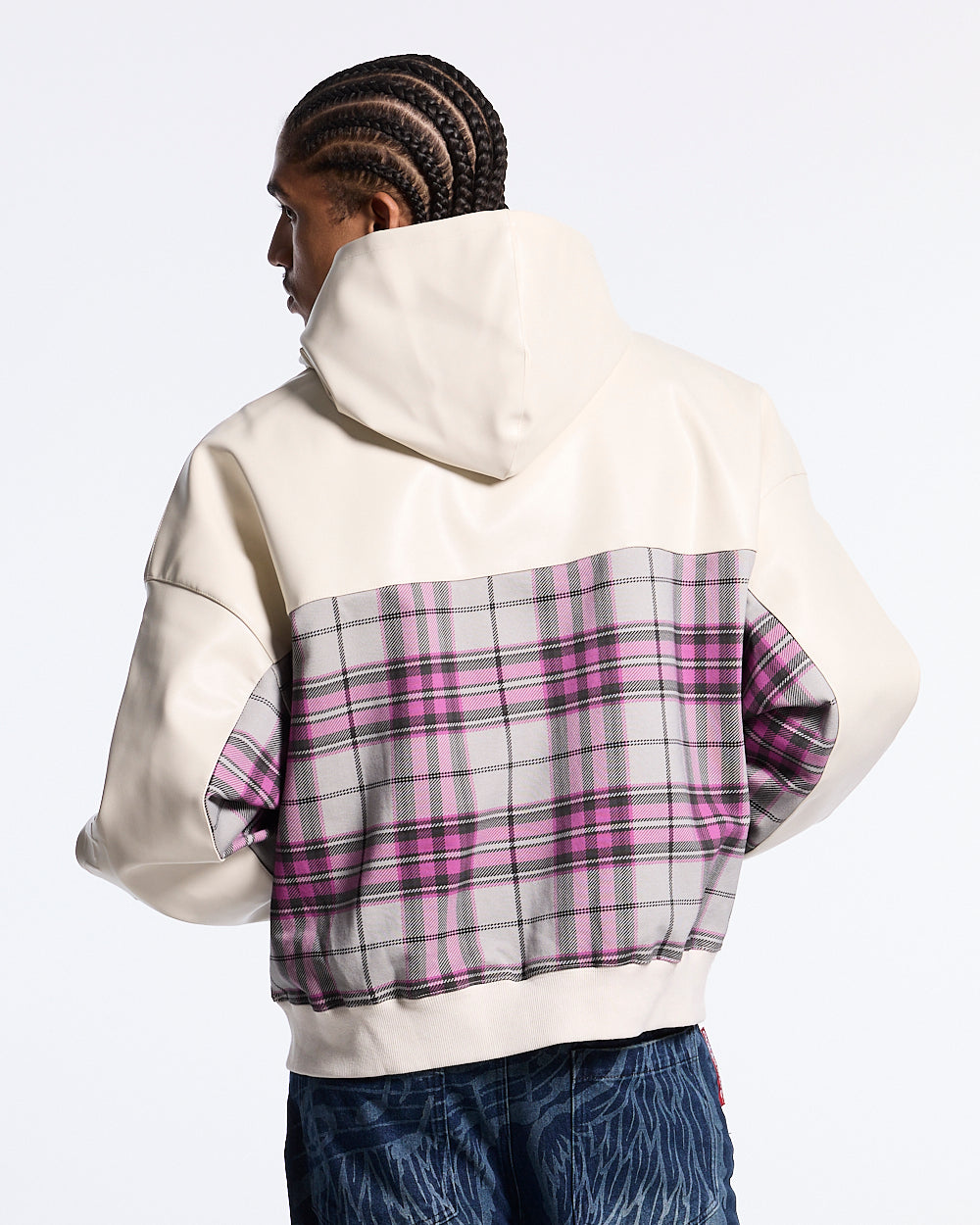 DEEP GRID JACKET LIGHT GREY