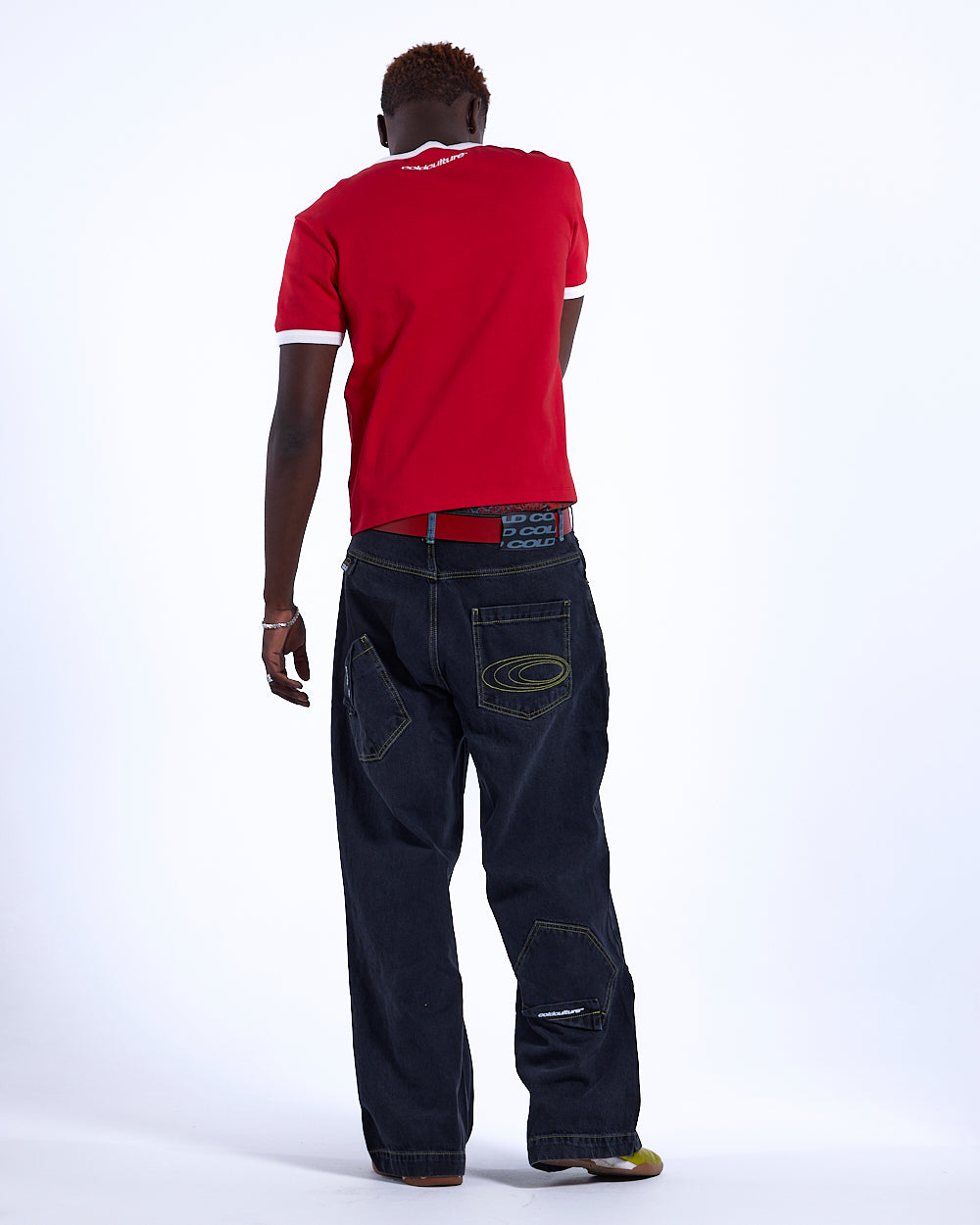 HARPER TEE RED AND WHITE