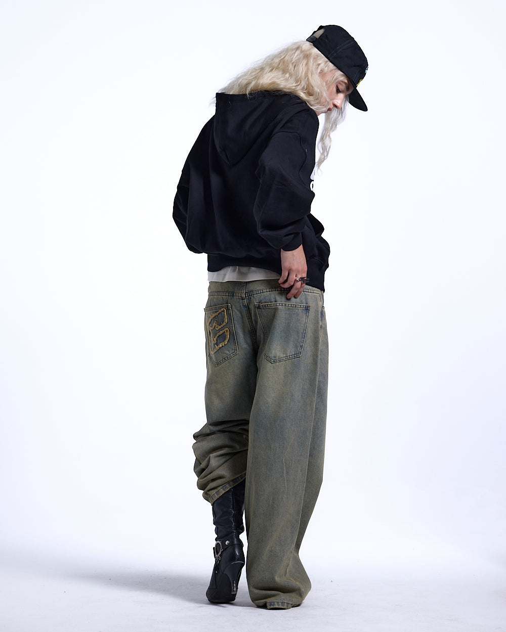 HARPER ZIP HOODIE BLACK