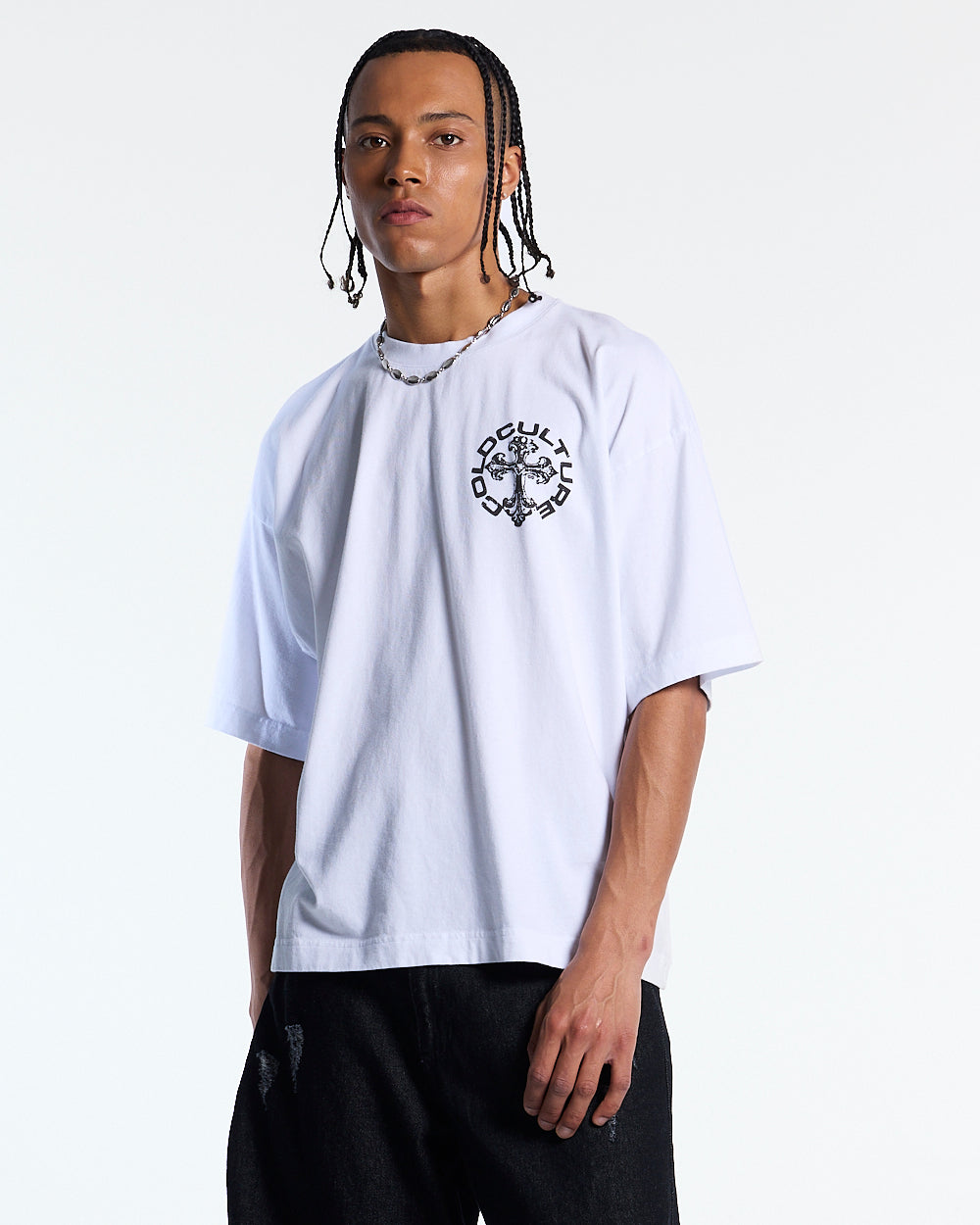 DISCHARGE TEE WHITE