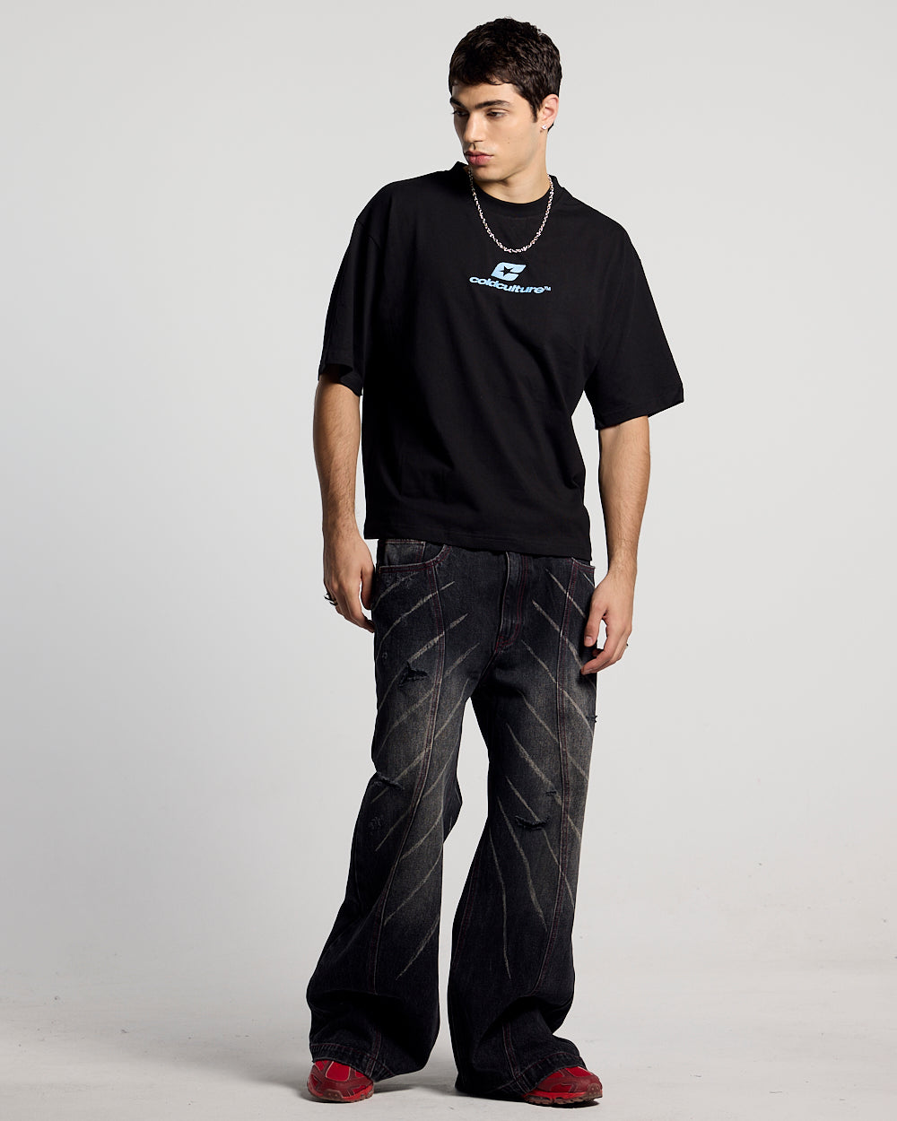 CURVED TEE BLACK