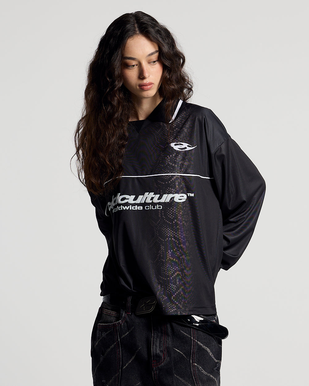 MAMBA SNAKE LONGSLEEVE POLO BLACK