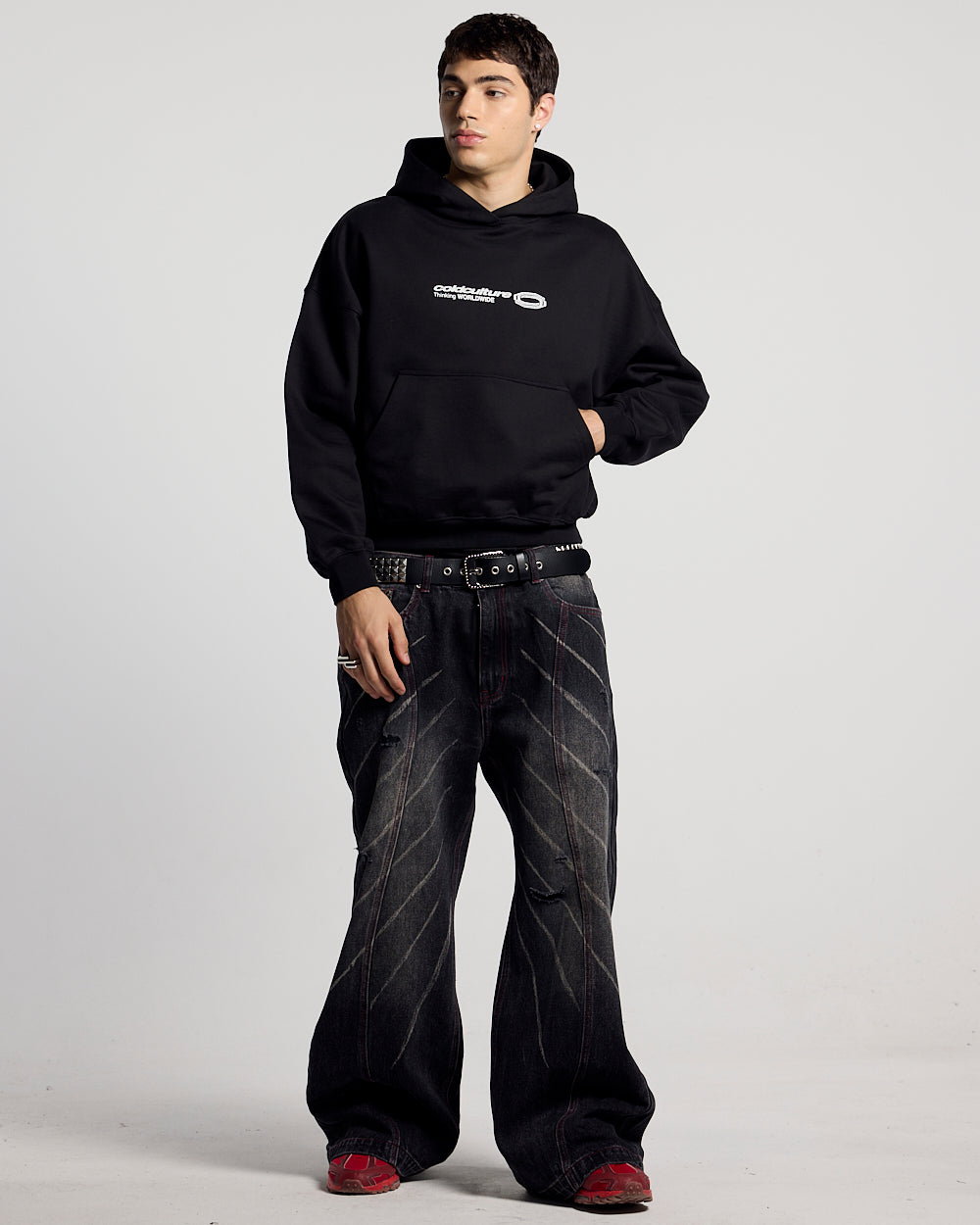 GLITTER HOODIE BLACK