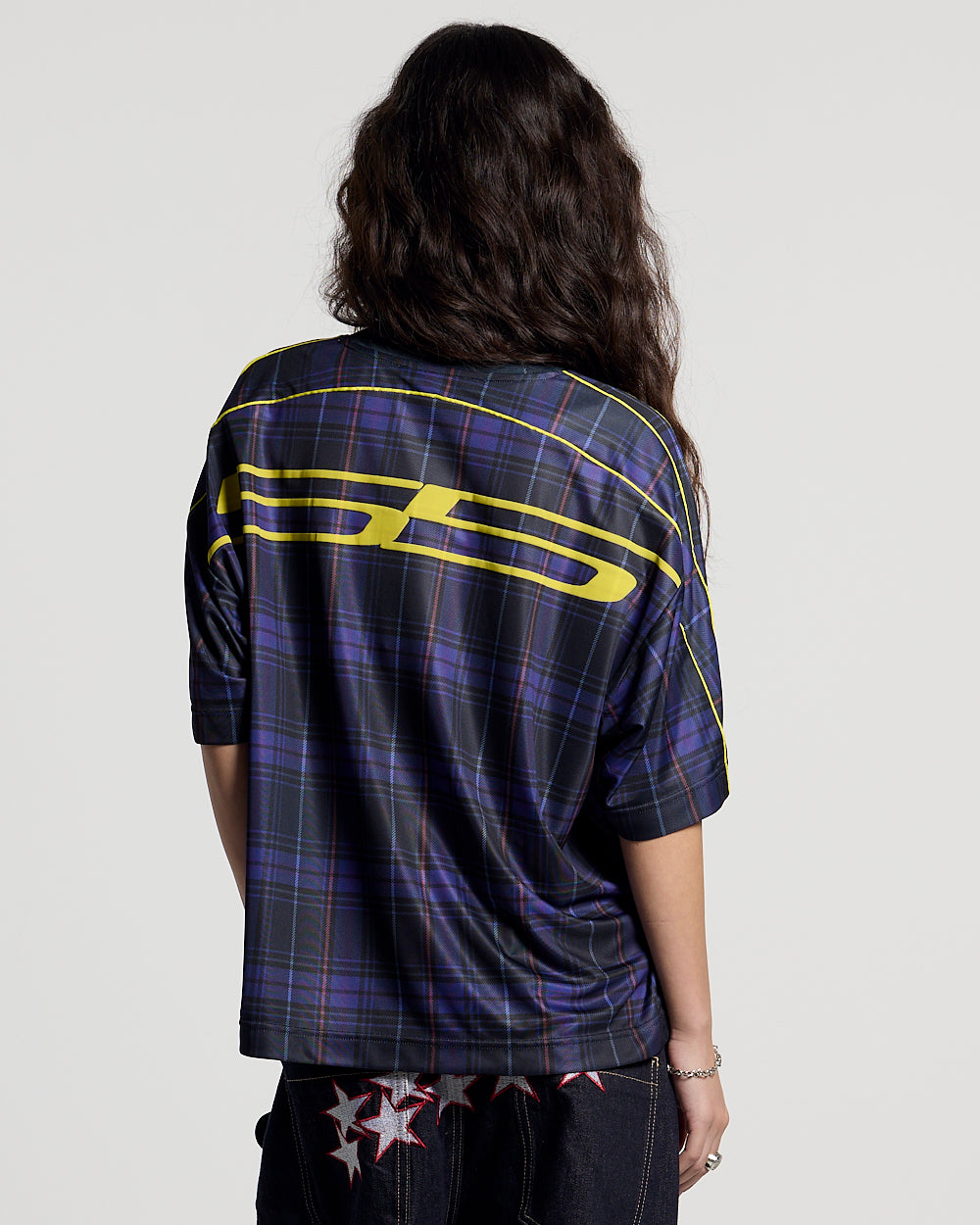 HIGHLANDS PLAID TEE DARK BLUE