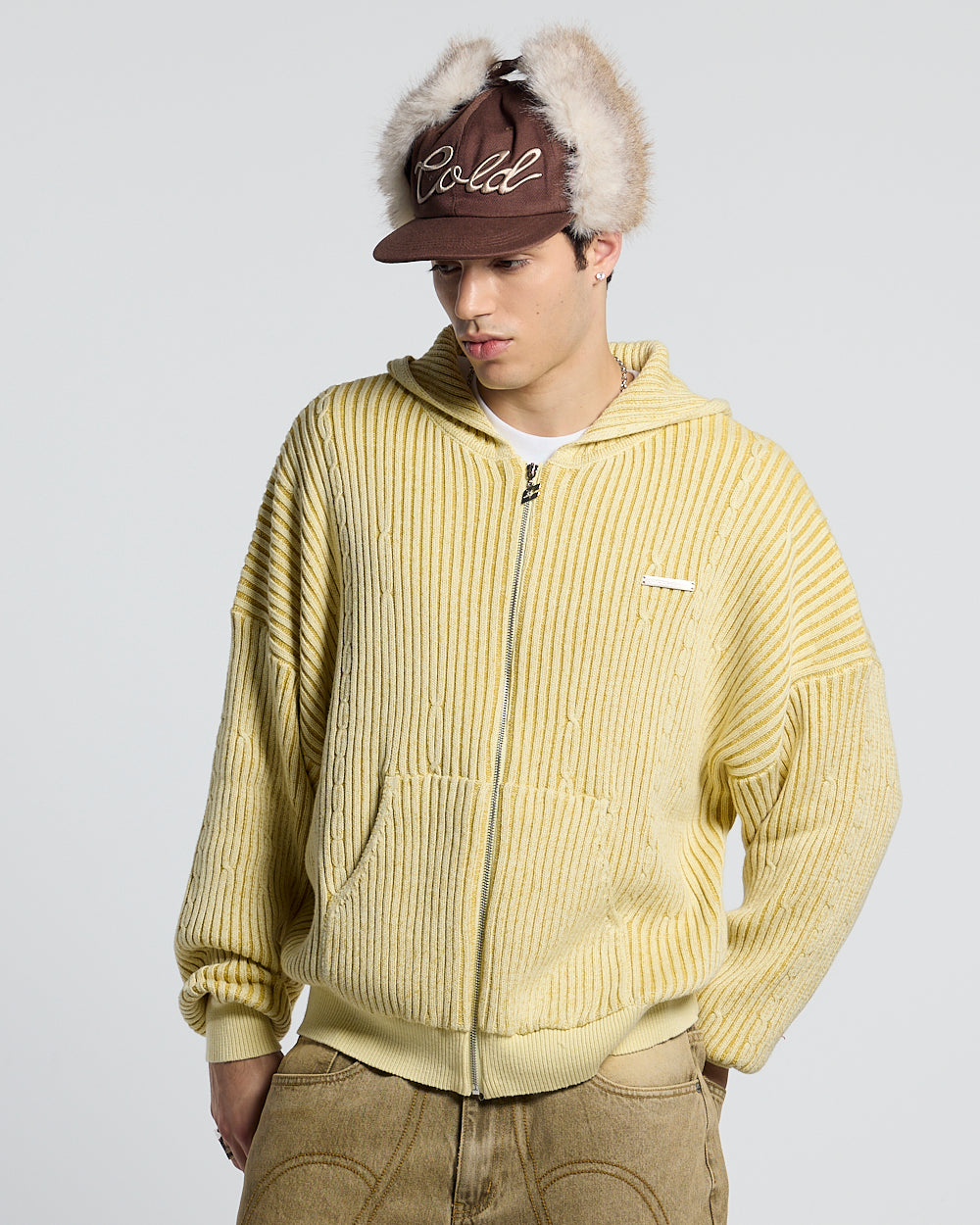 VIBE JUNCTION KNIT LIGHT YELLOW