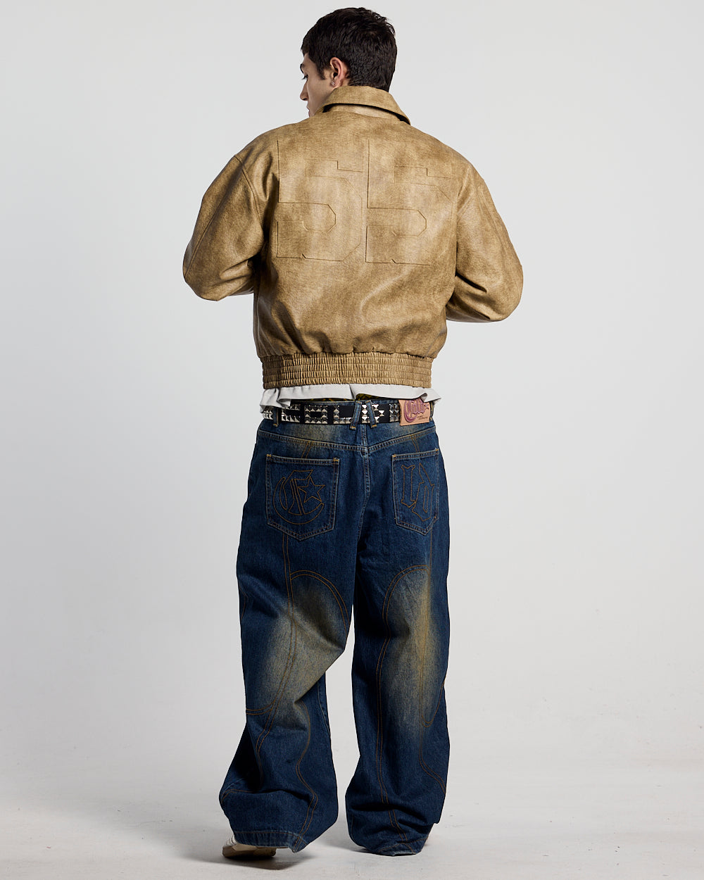 RACING LEATHER JACKET CREAM