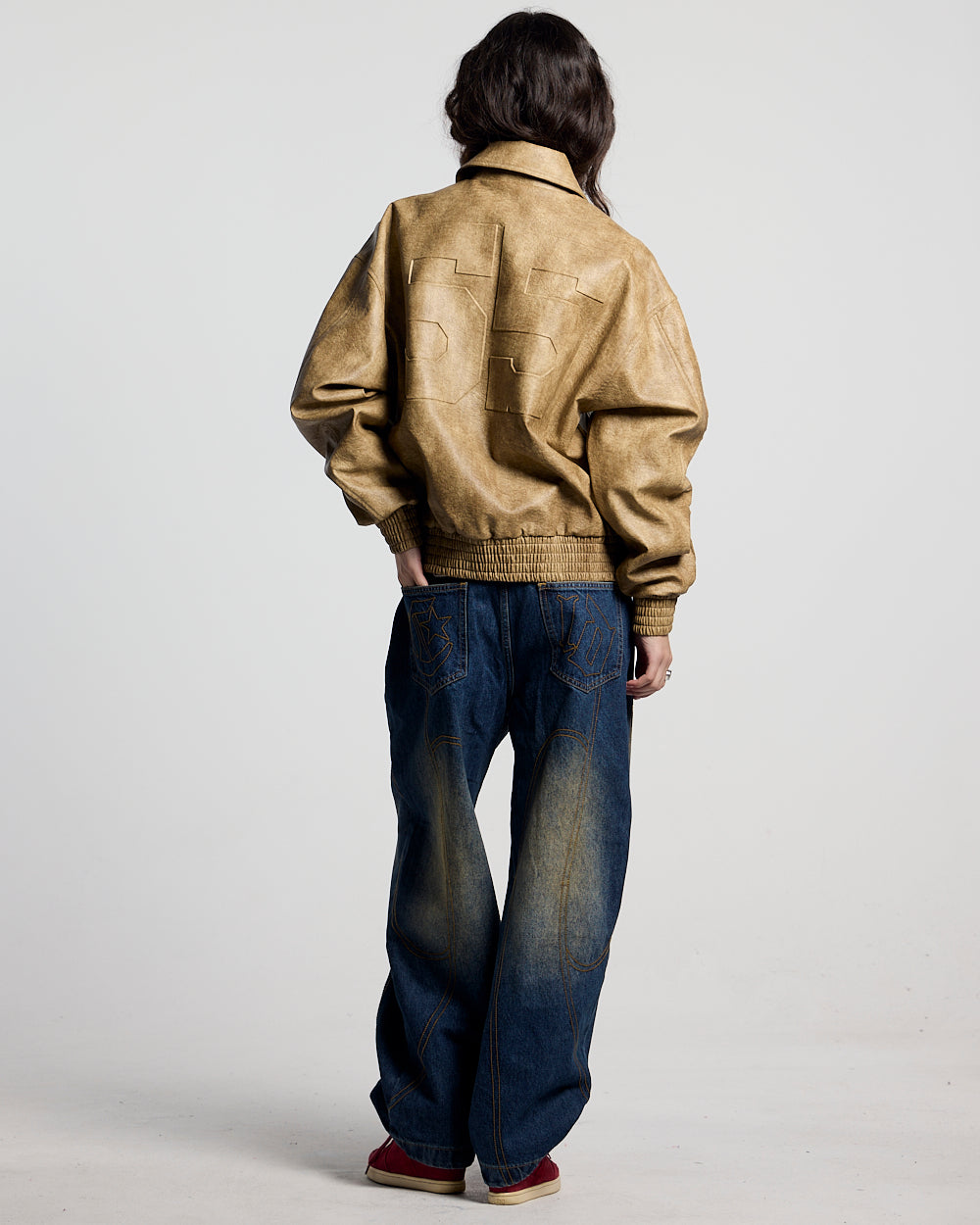 RACING LEATHER JACKET CREAM