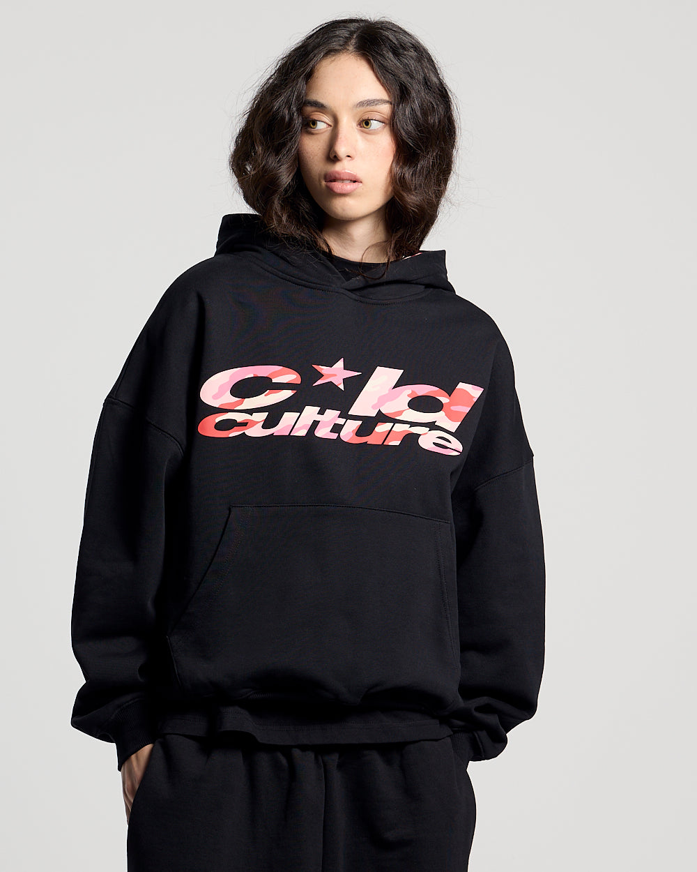 WILD CAMO HOODIE BLACK