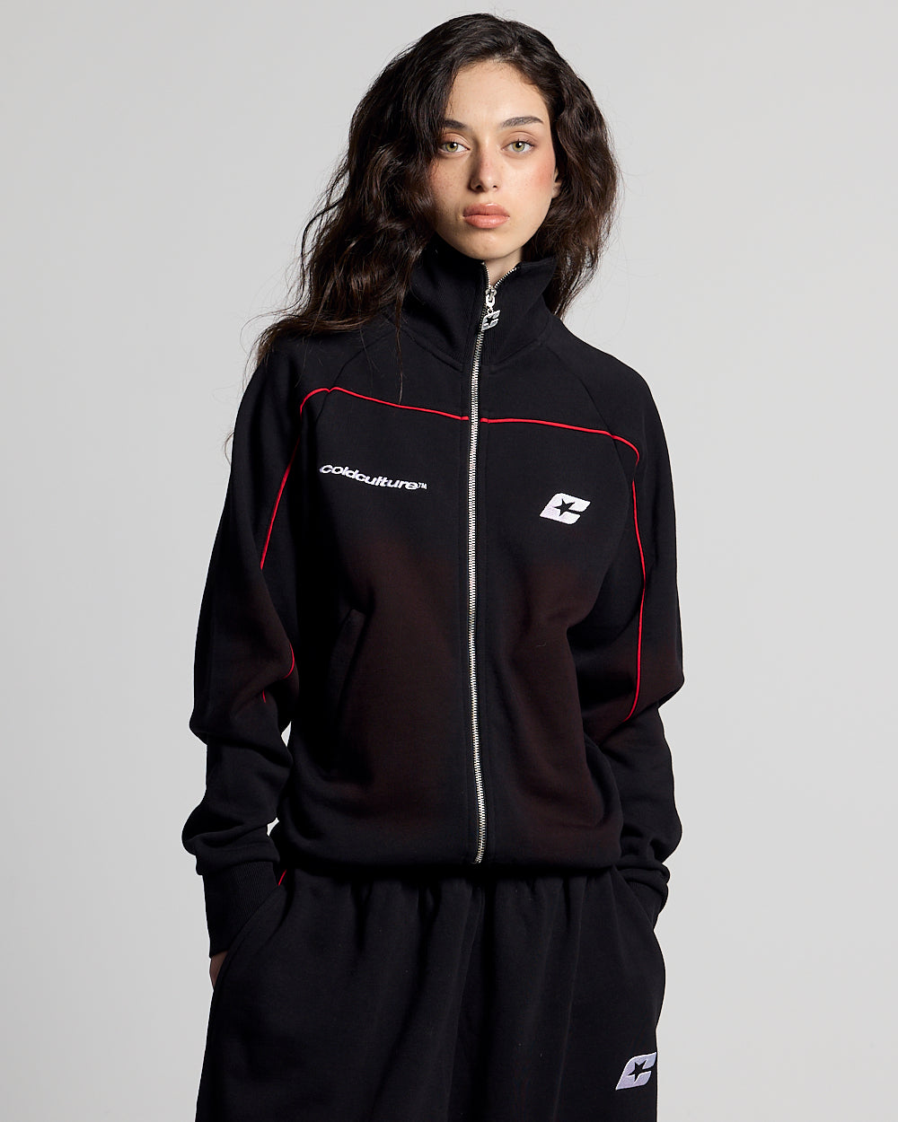 SAVAGE WASHED JACKET BLACK & RED