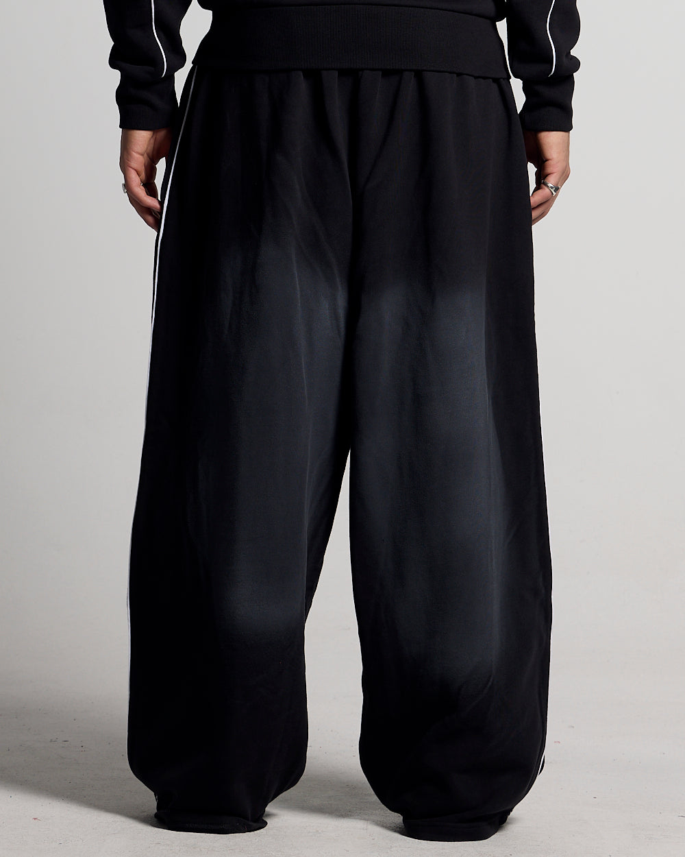 SAVAGE WASHED PANTS BLACK & WHITE