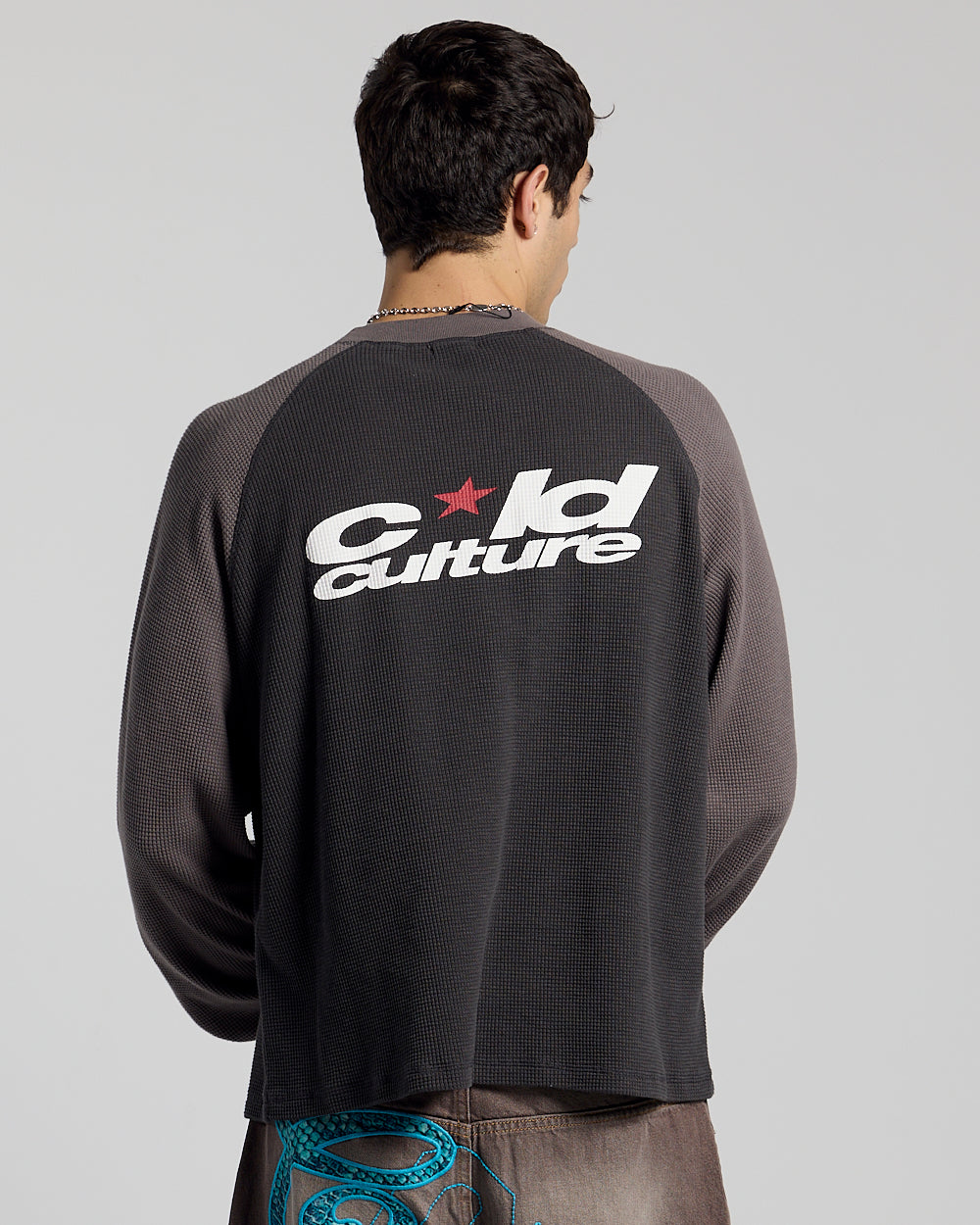 RANGLAN BICOLOR THERMAL LONGSLEEVE BLACK