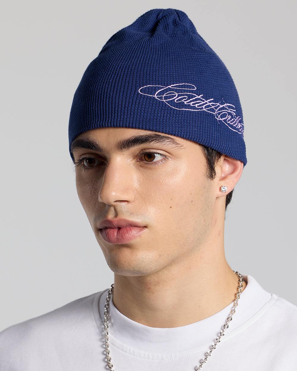 WAFFLE BEANIE BLUE