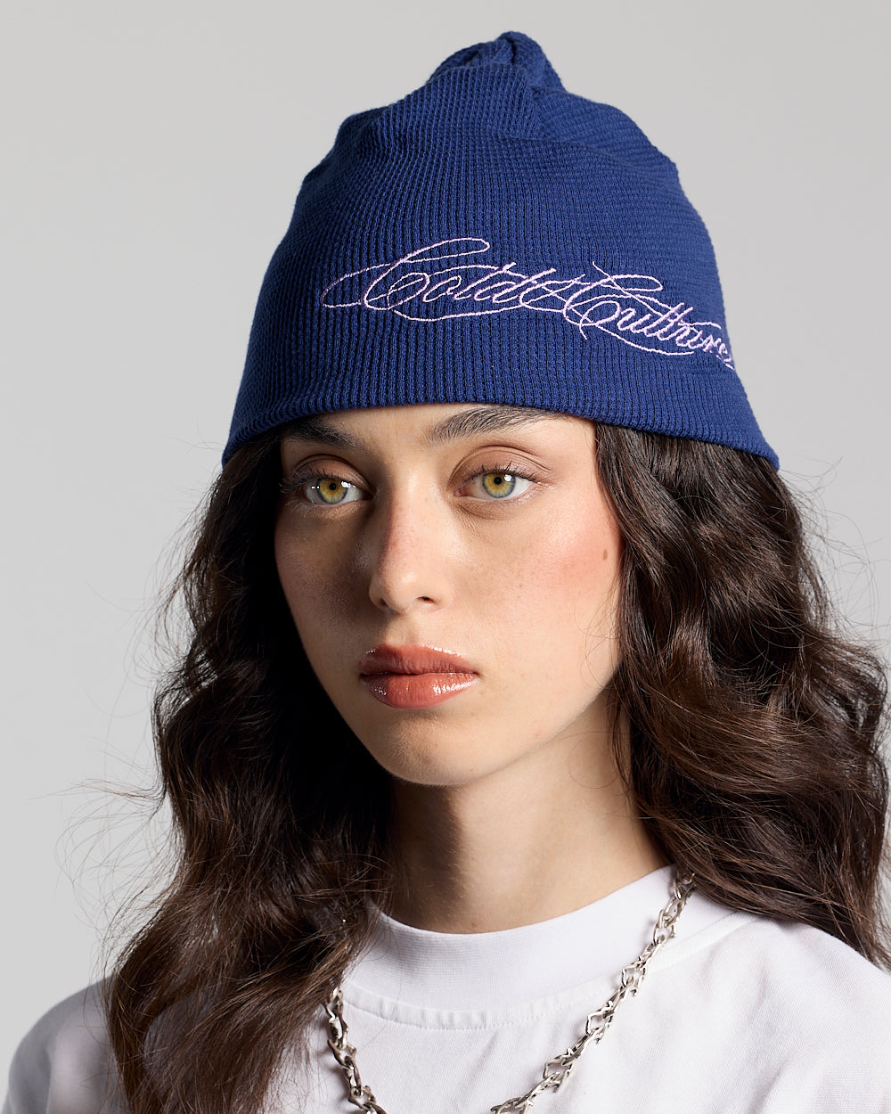 WAFFLE BEANIE BLUE
