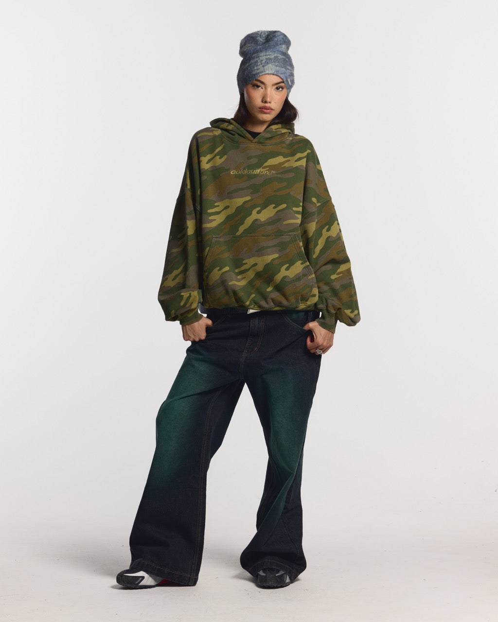 STRASS CAMO HOODIE
