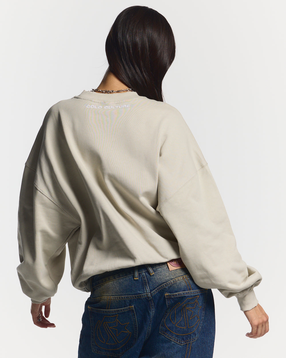 STARS CREWNECK PALE GREY