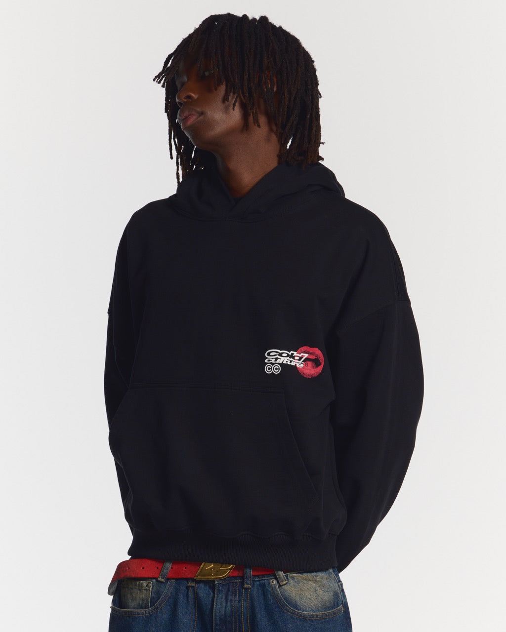 LIP COMBO HOODIE BLACK