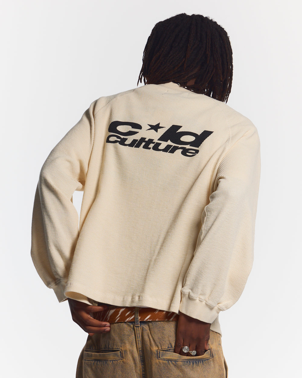 CAMO THERMAL LONGSLEEVE TEE WHITE