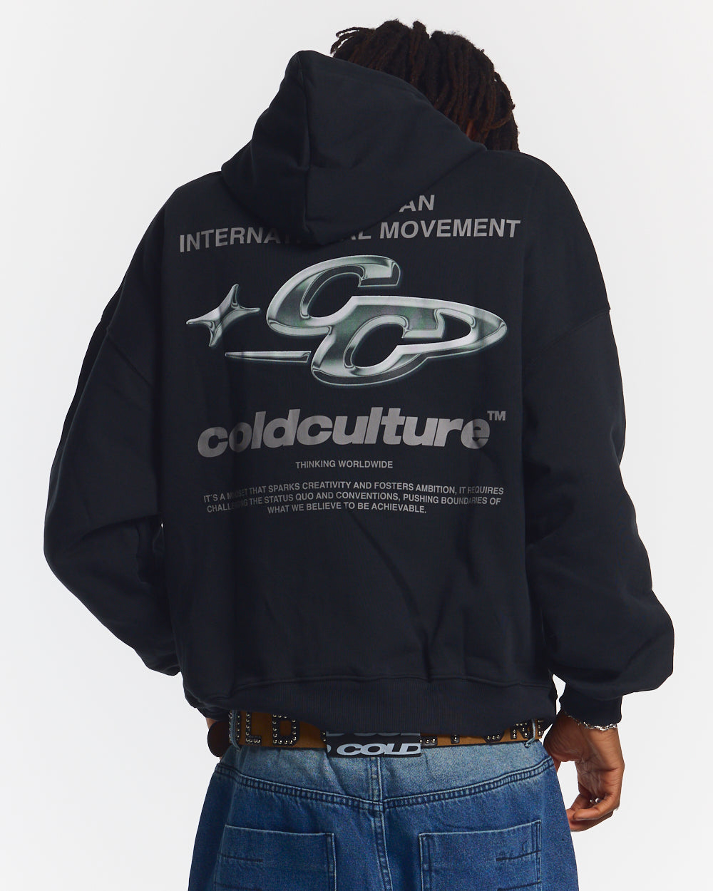 SPARKLY HOODIE BLACK