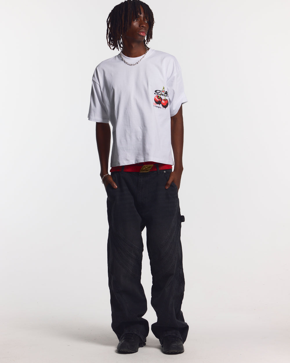 CHERRY TEE WHITE