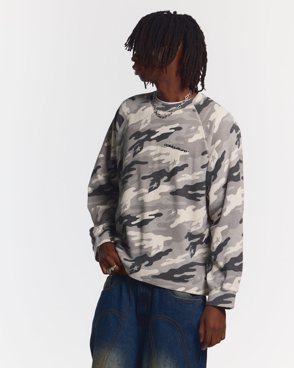CAMO THERMAL LONGSLEEVE TEE GREY