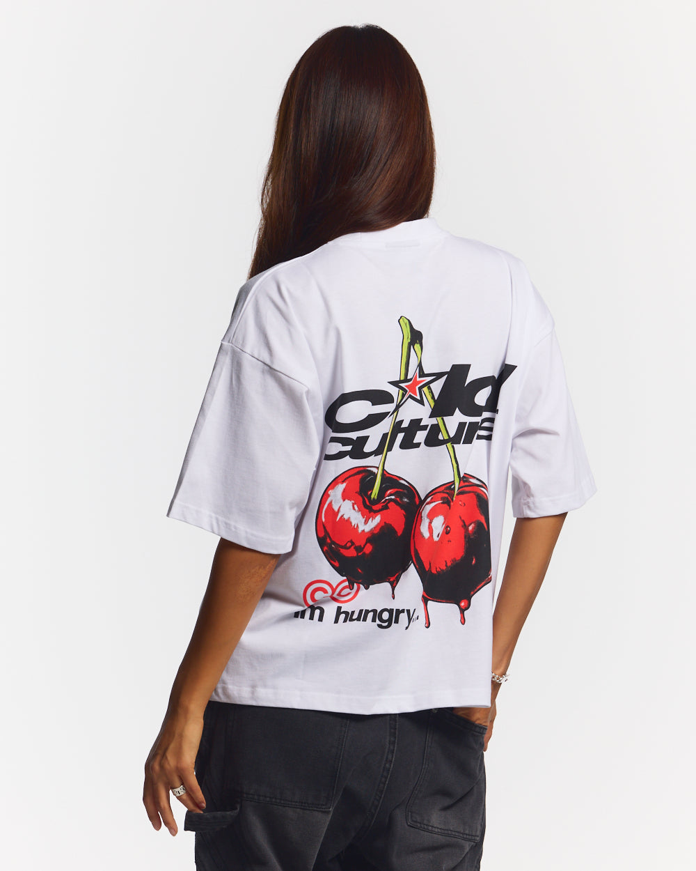 CHERRY TEE WHITE