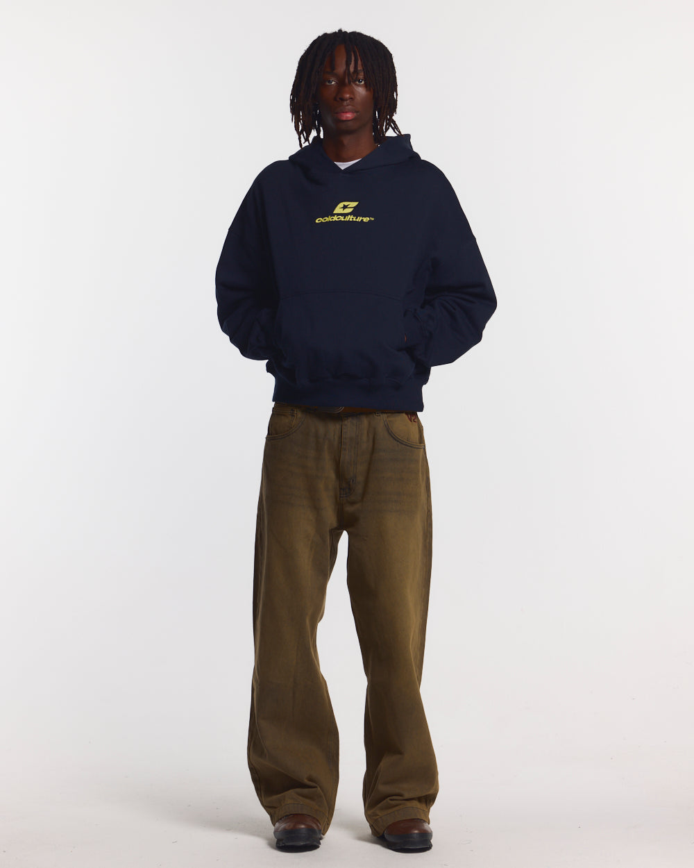 CURVED HOODIE MIDNIGHT BLUE