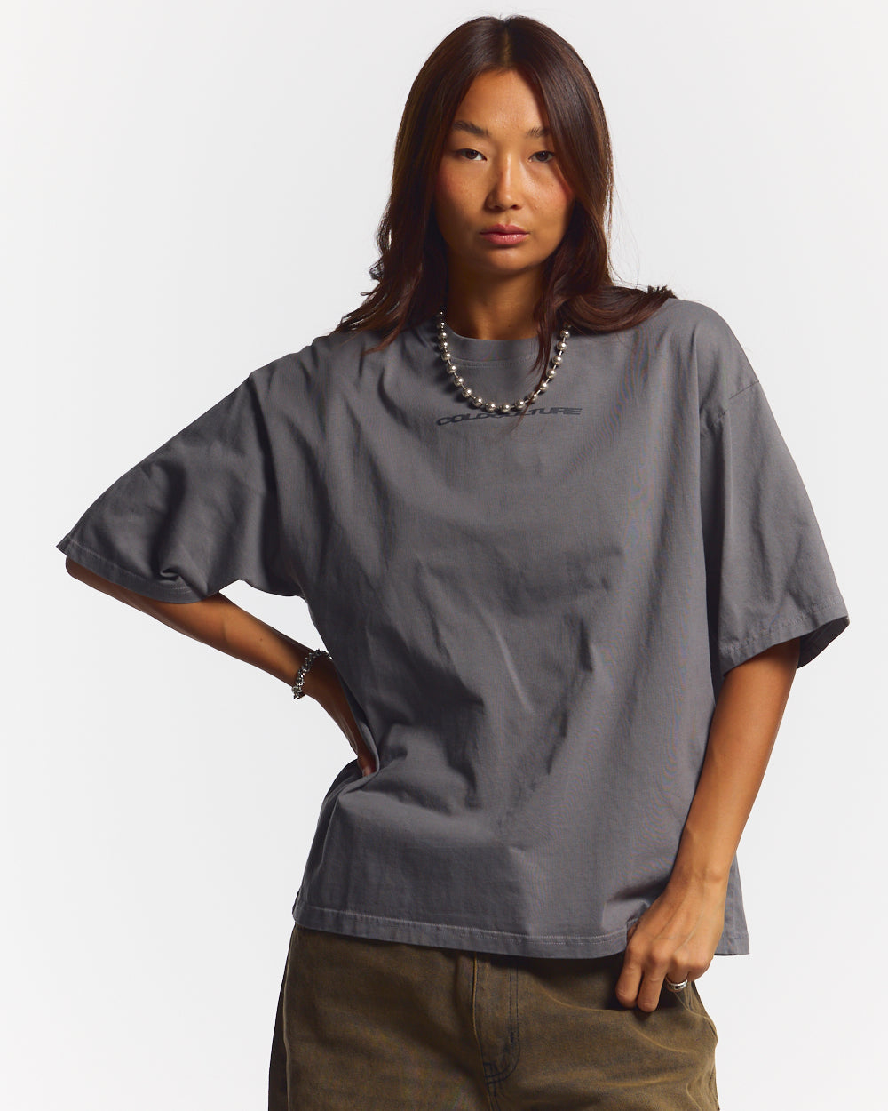 COSMOS ARC TEE SMOKEY GREY