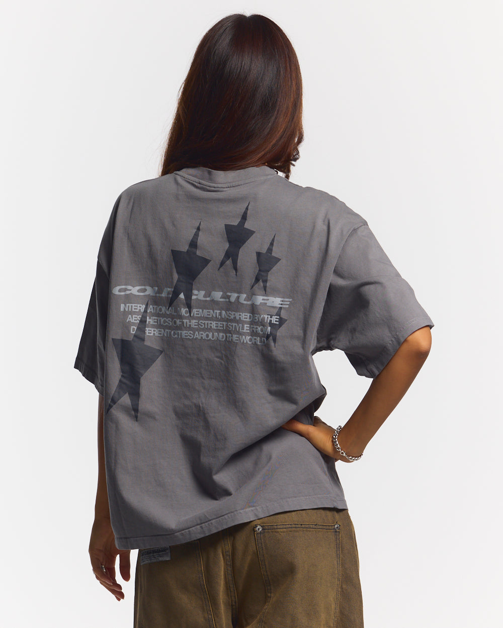 COSMOS ARC TEE SMOKEY GREY